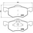 BREMBO P 24 056 - Jeu de 4 plaquettes de frein avant