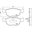 BREMBO P 24 069 - Jeu de 4 plaquettes de frein avant