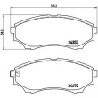 BREMBO P 24 086 - Jeu de 4 plaquettes de frein avant