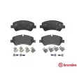 BREMBO P 24 160 - Jeu de 4 plaquettes de frein arrière