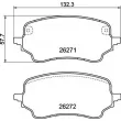 BREMBO P 24 236 - Jeu de 4 plaquettes de frein avant