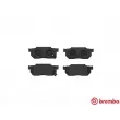 BREMBO P 28 008 - Jeu de 4 plaquettes de frein avant