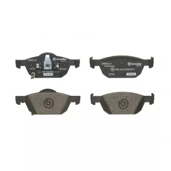 BREMBO P 28 044X - Jeu de 4 plaquettes de frein avant