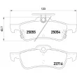 BREMBO P 28 070 - Jeu de 4 plaquettes de frein arrière