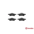 BREMBO P 28 070 - Jeu de 4 plaquettes de frein arrière