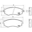 BREMBO P 30 002 - Jeu de 4 plaquettes de frein avant