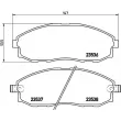 BREMBO P 30 010 - Jeu de 4 plaquettes de frein avant