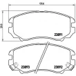 BREMBO P 30 018X - Jeu de 4 plaquettes de frein avant