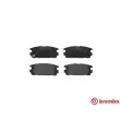 BREMBO P 30 021 - Jeu de 4 plaquettes de frein arrière