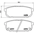 BREMBO P 30 023 - Jeu de 4 plaquettes de frein arrière