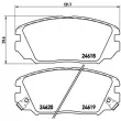 BREMBO P 30 031 - Jeu de 4 plaquettes de frein avant