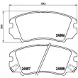 BREMBO P 30 043 - Jeu de 4 plaquettes de frein avant