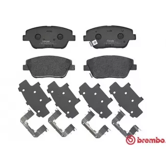 Jeu de 4 plaquettes de frein avant BREMBO OEM 581013QA50