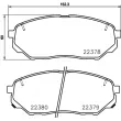 BREMBO P 30 086 - Jeu de 4 plaquettes de frein avant