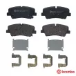 BREMBO P 30 089 - Jeu de 4 plaquettes de frein arrière