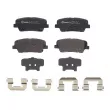 BREMBO P 30 104 - Jeu de 4 plaquettes de frein arrière