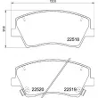 BREMBO P 30 107 - Jeu de 4 plaquettes de frein avant