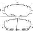 BREMBO P 30 110 - Jeu de 4 plaquettes de frein avant