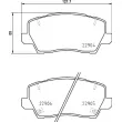 BREMBO P 30 114 - Jeu de 4 plaquettes de frein avant