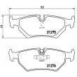 BREMBO P 36 008 - Jeu de 4 plaquettes de frein arrière
