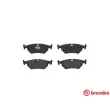 BREMBO P 36 008 - Jeu de 4 plaquettes de frein arrière
