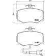 Jeu de 4 plaquettes de frein arrière BREMBO [P 36 009]