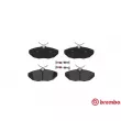 BREMBO P 36 013 - Jeu de 4 plaquettes de frein arrière