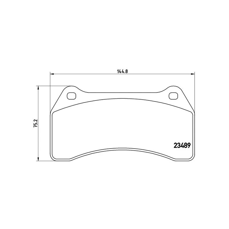 Jeu de 4 plaquettes de frein avant BREMBO P 36 014 - Visuel 1