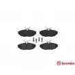 BREMBO P 36 015 - Jeu de 4 plaquettes de frein arrière