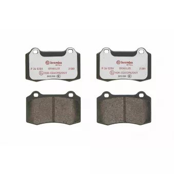 Jeu de 4 plaquettes de frein avant BREMBO OEM 30665552