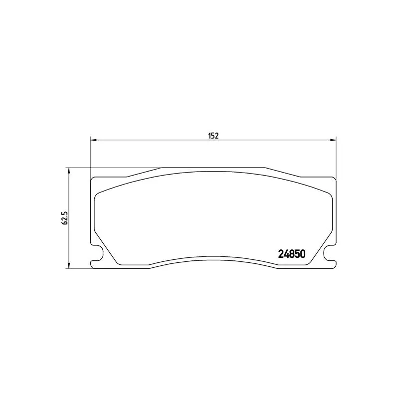 Jeu de 4 plaquettes de frein avant BREMBO P 36 023 - Visuel 1