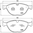 BREMBO P 36 025 - Jeu de 4 plaquettes de frein avant