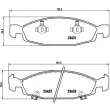 BREMBO P 37 005 - Jeu de 4 plaquettes de frein avant