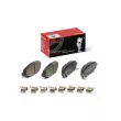 BREMBO P 37 026 - Jeu de 4 plaquettes de frein arrière