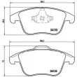 BREMBO P 44 020X - Jeu de 4 plaquettes de frein avant