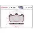 BREMBO P 47 001 - Jeu de 4 plaquettes de frein avant