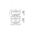 BREMBO P 49 004 - Jeu de 4 plaquettes de frein avant