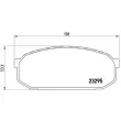 BREMBO P 49 022 - Jeu de 4 plaquettes de frein avant