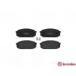 BREMBO P 49 022 - Jeu de 4 plaquettes de frein avant