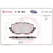 BREMBO P 49 054 - Jeu de 4 plaquettes de frein avant