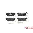 BREMBO P 50 040 - Jeu de 4 plaquettes de frein arrière