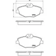 BREMBO P 50 049 - Jeu de 4 plaquettes de frein avant