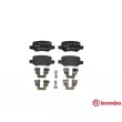 BREMBO P 50 058 - Jeu de 4 plaquettes de frein arrière