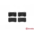 BREMBO P 50 077 - Jeu de 4 plaquettes de frein arrière