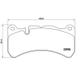BREMBO P 50 092 - Jeu de 4 plaquettes de frein avant