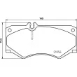 BREMBO P 50 134 - Jeu de 4 plaquettes de frein avant