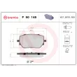 BREMBO P 50 148 - Jeu de 4 plaquettes de frein arrière