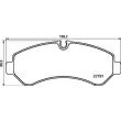 BREMBO P 50 150 - Jeu de 4 plaquettes de frein arrière
