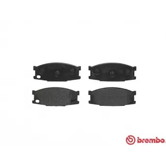 Jeu de 4 plaquettes de frein avant BREMBO P 54 024 pour MITSUBISHI Canter (FE5, FE6) FB 35 - 78cv