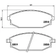BREMBO P 54 027 - Jeu de 4 plaquettes de frein avant